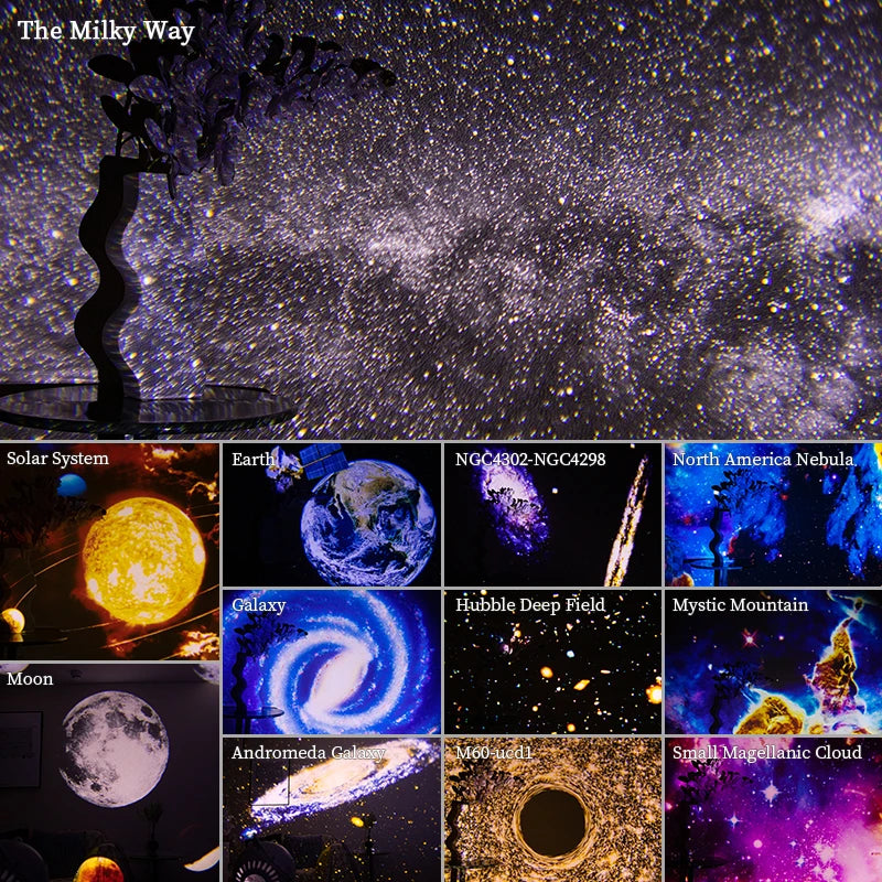 Galaxy Sternenhimmel-Projektor – 360° drehbare Nachtlicht-Planetarium